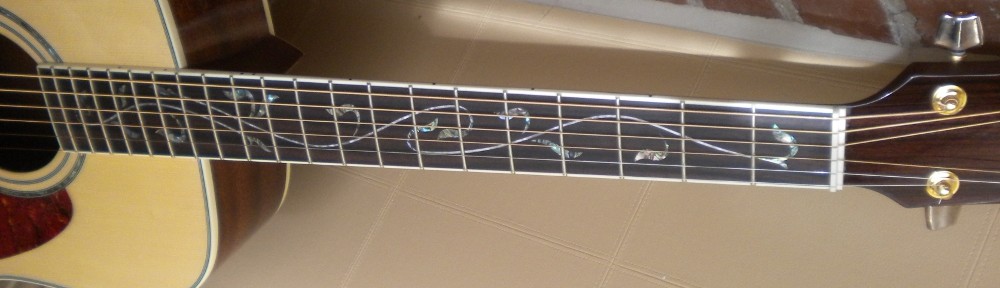 Ibanez AW40 Vine Of Life Inlay Detail Jim Pearson